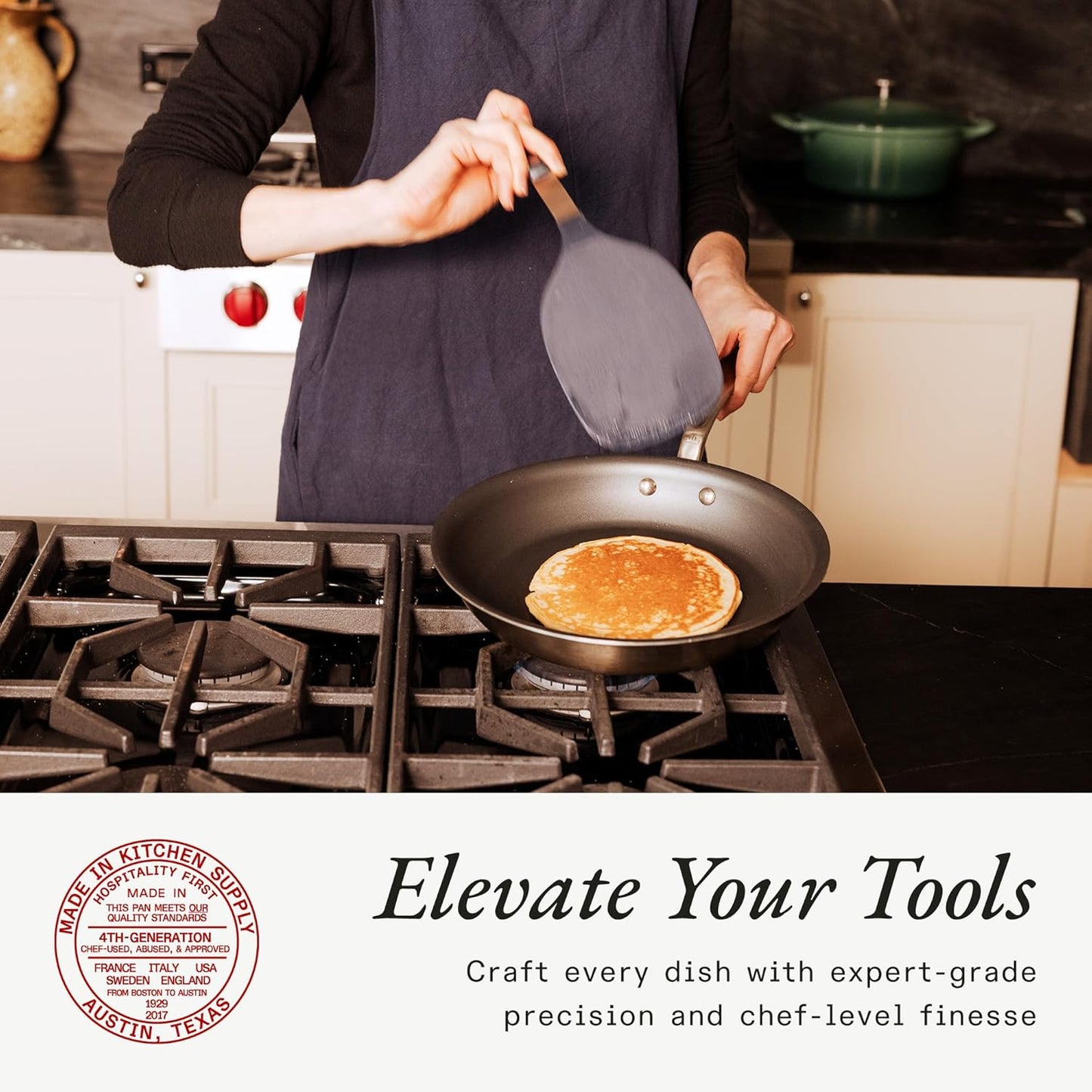 Made In Cookware - Rubber Spatula - Harbour Blue - Versatile Kitchen Essential - Dishwasher Safe