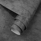 3YECAO 16"×118" Thick Blue Grey Peel and Stick Concrete Wallpaper 3d Faux Gray by 3YECAO