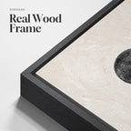 Large Framed Black and White Abstract Wall Art - Image 5