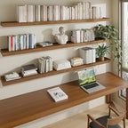 ROGMARS 72 Inches Long Walnut Floating Shelves, Rustic Solid Wood Farmhouse by 100RealSolidWood