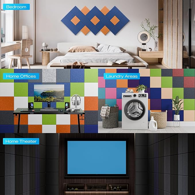 12 Pack Self-Adhesive Acoustic Panels - Image 6