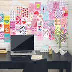 KBKBART 70pcs Preppy Room Decor, Aesthetic Pictures, Cute Trendy Pink Photo - Image 7