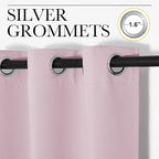 NICETOWN Nursery Essential Thermal Insulated Solid Grommet Top Blackout - Image 3