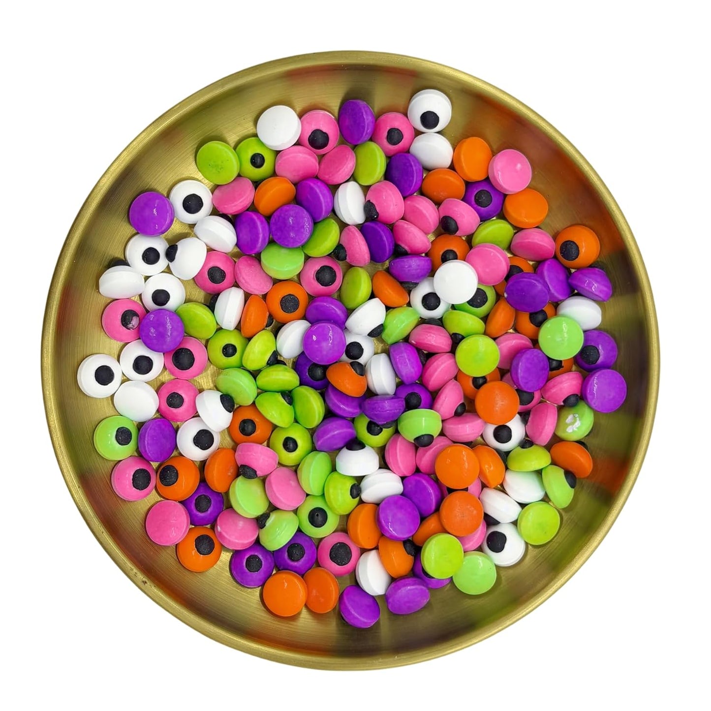 Dynastang Mixed Colour Eyes Sprinkles Halloween Edible Eyes Cake Decoration Cupcake Toppers Cookie Decorating Perfect for Cakes, Cupcakes, Desserts Toppings 3OZ