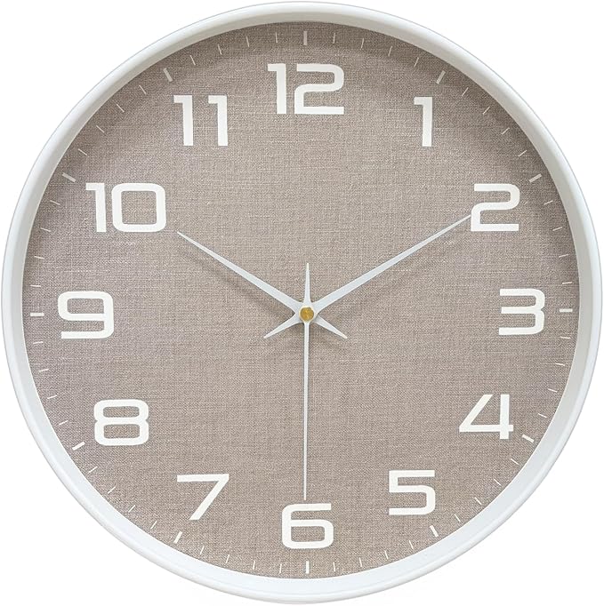 8 Inch Modern Wall Clocks Battery Operated by MABPEDO