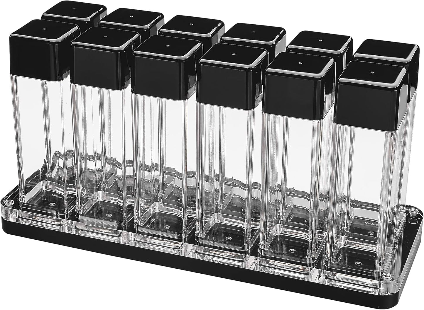 Normcore 12 Tubes Coffee Bean Cellars with Stand & Hopper - Single Dose Coffee Bean Vaults - Espresso Bean Storage Set - One-Way Exhaust Valve - Capacity 25-28g