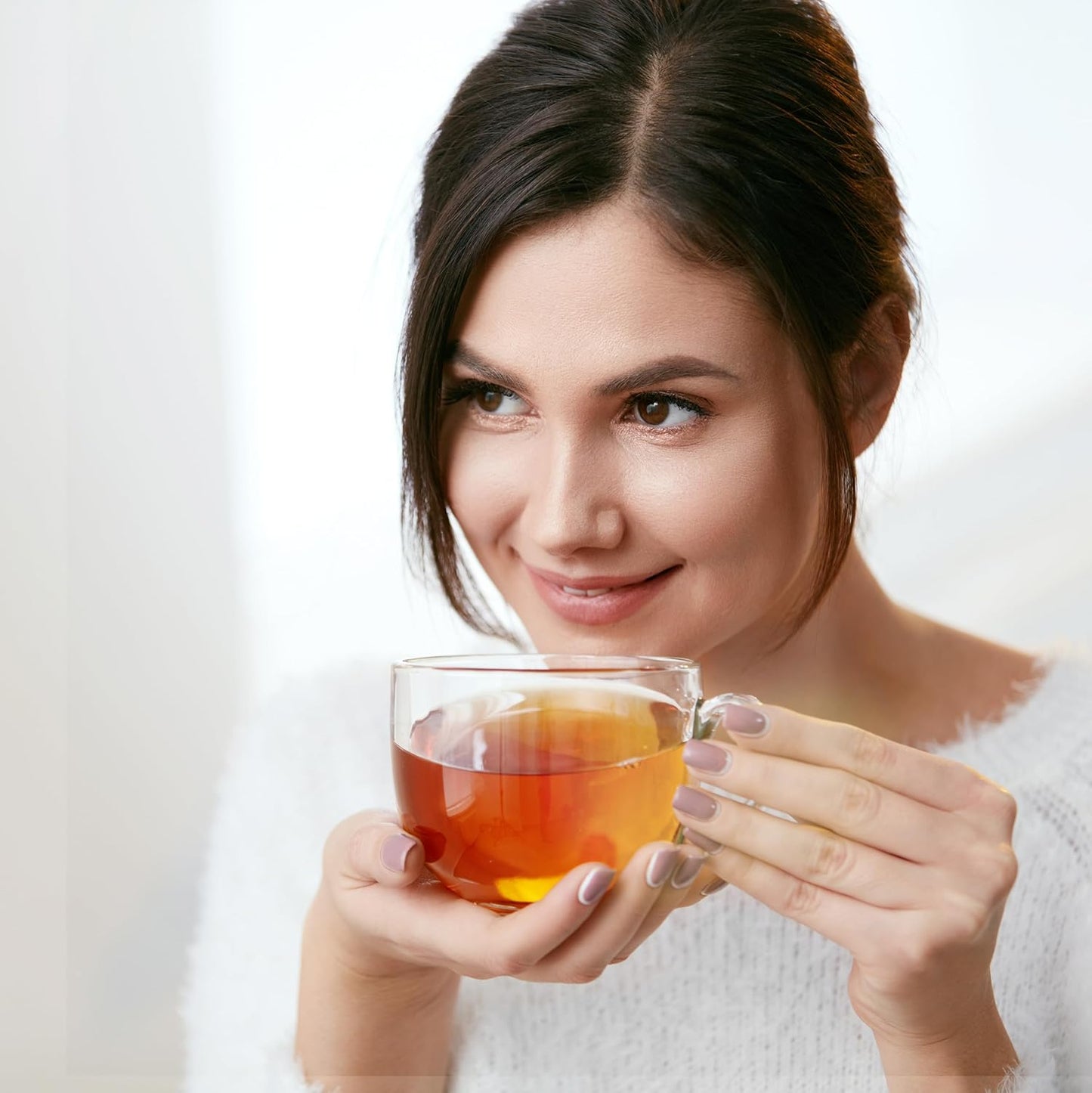 Fescha Organic Jasmine Green Tea Bags Flower-scented Tea (100-count), Eco-Conscious Tea Bags, Packed by Resealable Kraft Bag