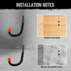 HORUSDY 10-Pack Garage Hooks, Utility Hook, Kayak and Hanging Ladders - Image 8
