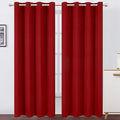 LEMOMO Red Thermal Blackout Curtains/52 x 108 Inch/Set of 2 Panels Room by Lemomo