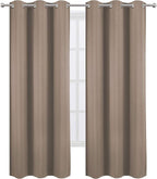 LEMOMO Cappuccino Thermal Blackout Curtains/42 x 84 Inch/Set of 2 Panels Room - Image 2