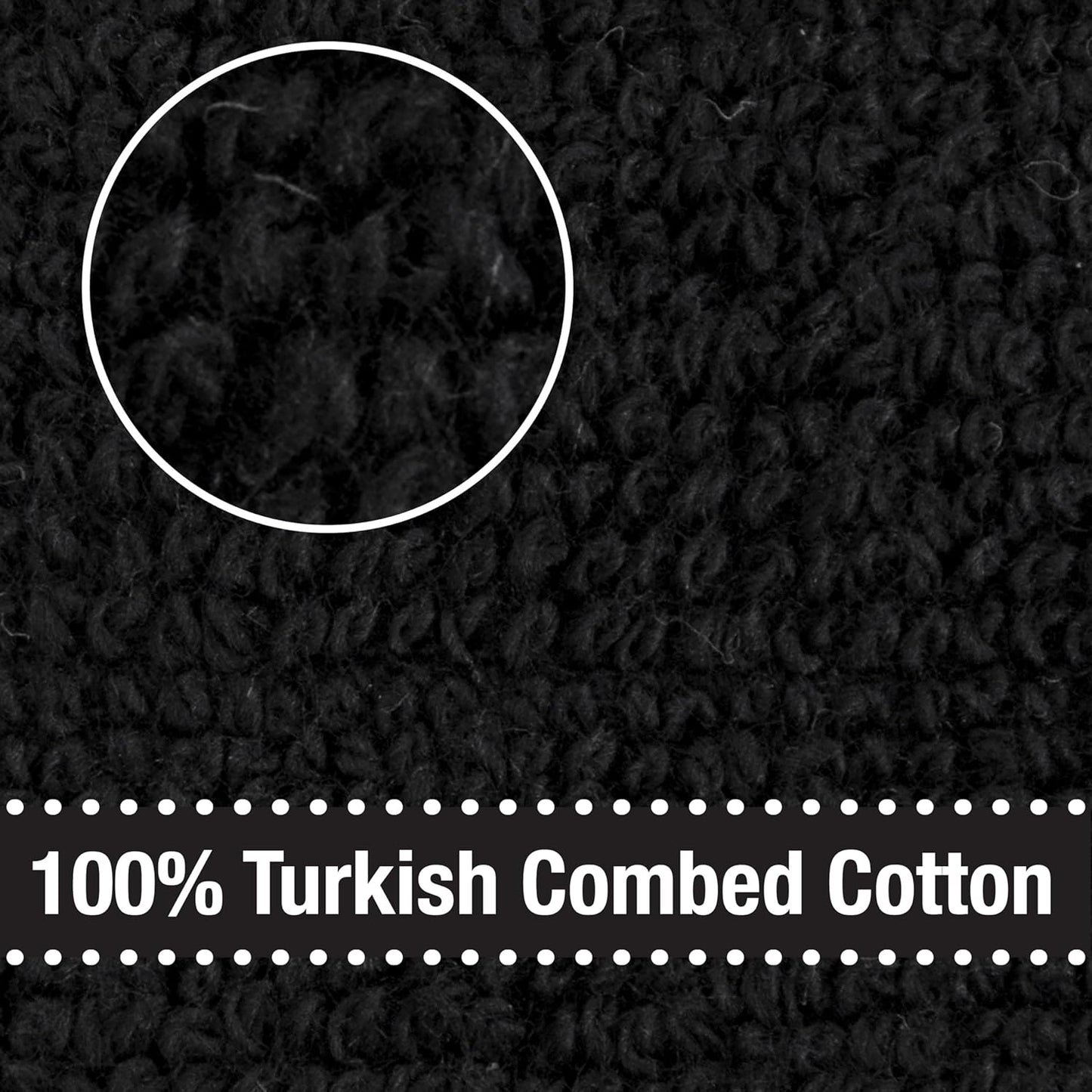 All-Clad Solid Kitchen Towel: Highly Absorbent, Super Soft Long Lasting - 100% Cotton, 17"x30" Tea Towel for Cleaning & Drying Dishes, Pans, Glassware, or Countertops, (1-Pack), Black