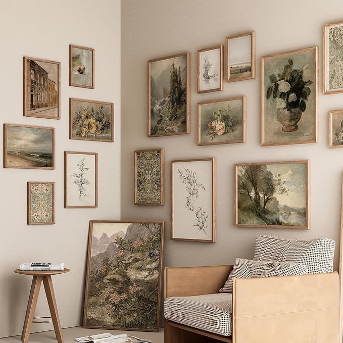 ANERZA 16 PCS Vintage Wall Art Decor, Farmhouse Wall Prints - Image 5