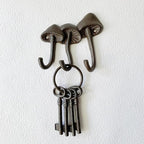 Rustic Mushroom-Shaped Decorative Wall Hook Rack Hangers - Image 6