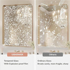 USHOWER Gold Bathroom Mirror 22"x30", Brushed Gold Rectangle Mirror - Image 5