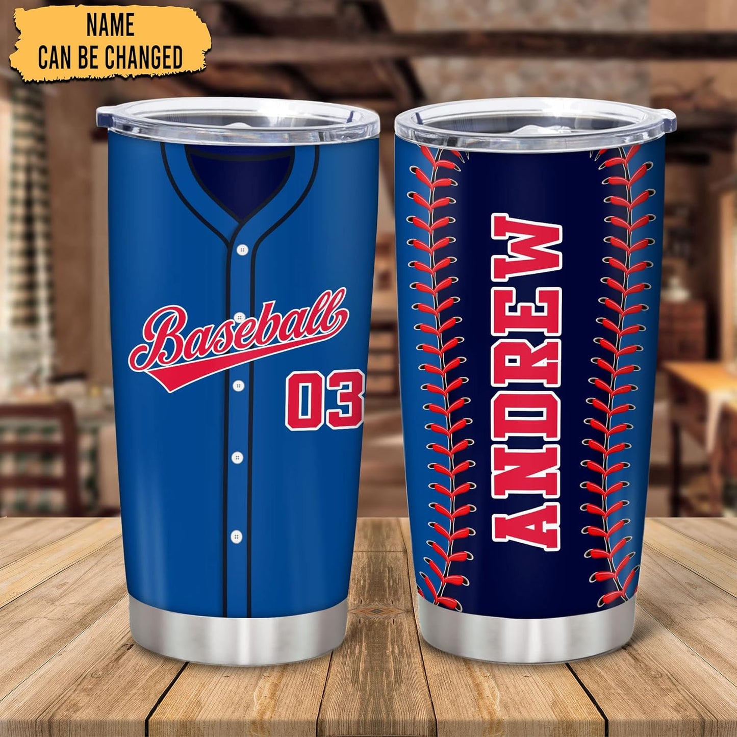Hyturtle Personalized Baseball Tumbler Baseball Players Design Stainless Steel Double Walled Vacuum Insulated Tumblers 20oz30oz Coffee Travel Mug Cup Christmas Gift For Men Boys Friends Dad Sports Fan
