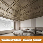 WOWSTAR 12-Pack 24"x24" Drop Ceiling Tiles, Waterproof Glue up Ceiling Panels - Image 2