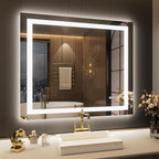 LOAAO 30"x38" LED Bathroom Mirror by LOAAO