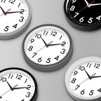 DAXSMY Wall Clock Small Analog 8 Inch Silent Non Ticking Battery Operated - Image 3