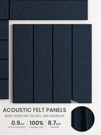 Bumusty Large Cork Board Alternative-36 x 24" Felt Bulletin Board Tiles - Image 3
