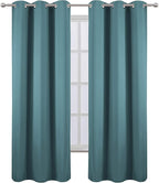 LEMOMO Sea Teal Thermal Blackout Curtains/42 x 84 Inch/Set of 2 Panels Room - Image 2