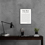 Howwii Inspirational Wall Art Office Decor The Man in the Arena Motivational - Image 3