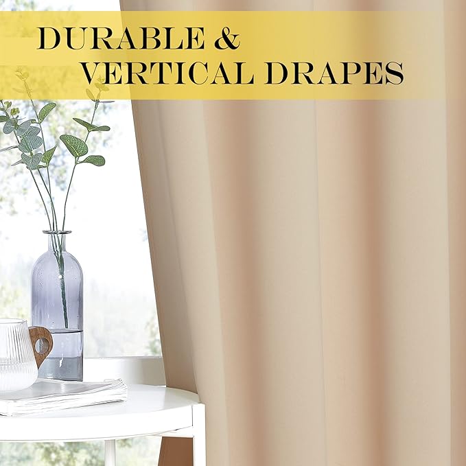 NICETOWN Blackout Curtain 102 inch Length, Grommet Thermal Curtain Room - Image 5