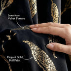 NICETOWN Black Velvet Curtains 2 Panels - Image 4