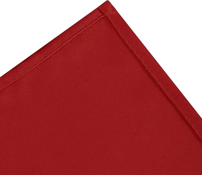 LEMOMO Blackout Curtains 66 x 95 inch/Bright Red Curtains Set of 2 - Image 8