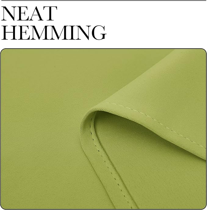 NICETOWN Fresh Green Kitchen Curtains, Short Blackout Curtains & Drapes - Image 6