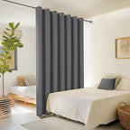 ChrisDowa Room Divider Curtain 84 Inches Long, Wide Blackout Sliding Door - Image 2