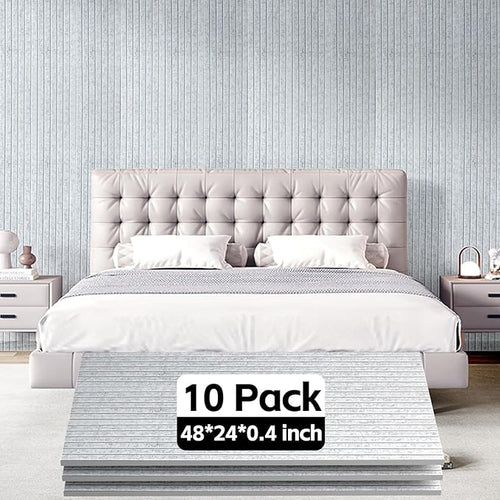 10Pack Large Acoustic Panels, Self-Adhesive Sound Panels Noise Reducing - Image 2