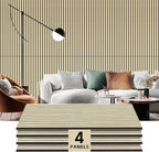 RITOLLO 4 Pack Wood Panels for Wall, Wood Slat Acoustic Panels for Wall by Ritollo