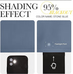 NICETOWN Stone Blue Room Darkening Curtain Panels 102" Length - Image 5