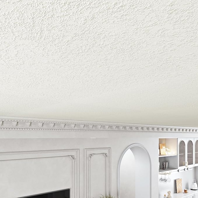 Livelynine Anaglypta Wallpaper Peel and Stick Paintable Vinyl Off White - Image 5