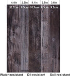 WENMER 17.71" x 590" Grey Wood Peel and Stick Shiplap Self Adhesive Wallpaper - Image 5