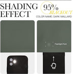 NICETOWN Dark Mallard Blackout Draperies Curtains - Image 5