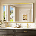 Keonjinn 60" x 36" Gold Bathroom Mirrors by Keonjinn