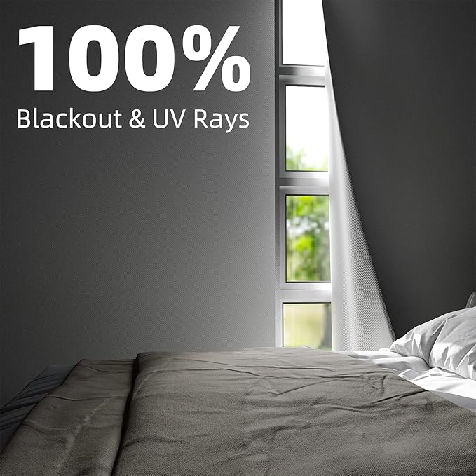 NIGHTON Portable Blackout Curtains 120"×59", Strong Hook and Loop Tape Strips - Image 2