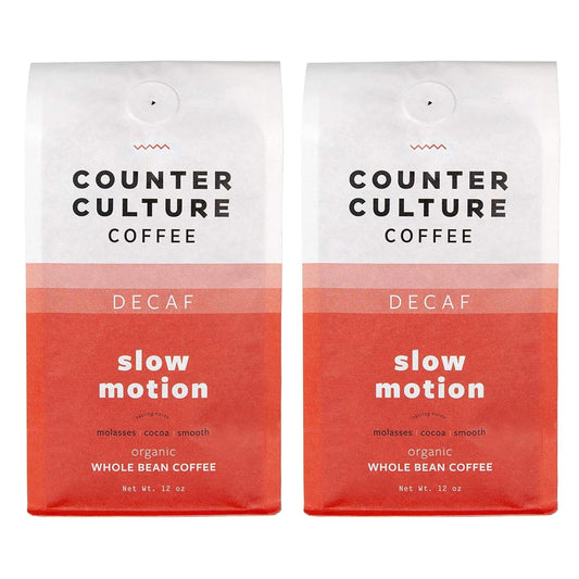 Counter Culture Coffee - Fresh Roasted Certified Organic Whole Bean Coffee (Kosher) (Slow Motion Double Pack)
