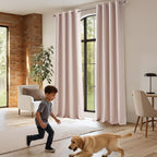 NICETOWN 100% Blackout Window Curtain Panels 84" Long, 2 Pieces, 52 inches Wide - Image 7