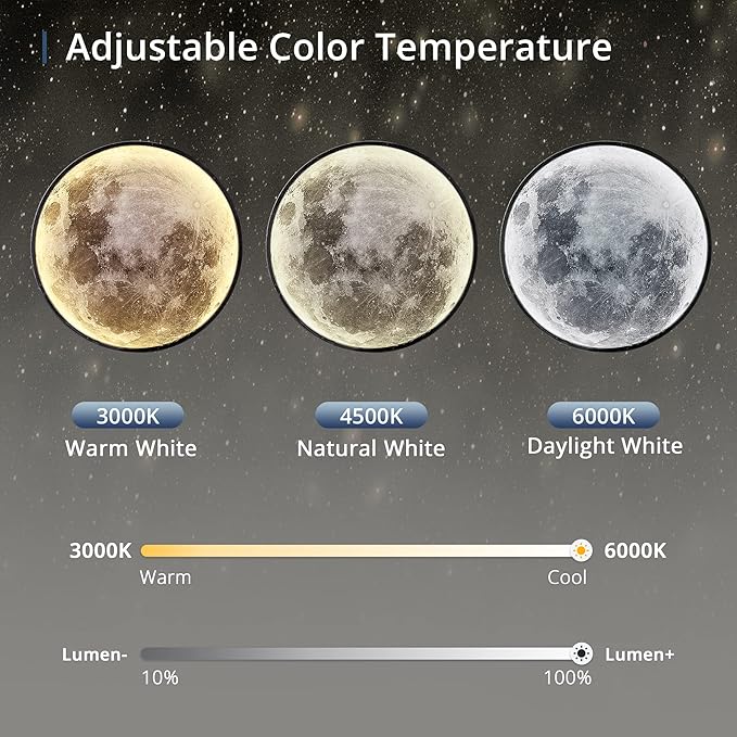 Dimmable Moon Wall Light 31.5 inch Wall Lights - Image 3