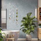 Yulejo 3 Pcs Acrylic Teardrop Mirror Wall Decor Decorative Mirror Narrow Decor - Image 4