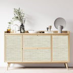 Simon&Siff Cream Textured Grasscloth Peel and Stick Wallpaper 17.7"x394" - Image 6