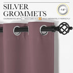 NICETOWN Dry Rose Blackout Curtains 102" Long - Image 3