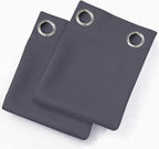 LEMOMO Grey Thermal Blackout Curtains/52 x 72 Inch/Set of 2 Panels Room - Image 9