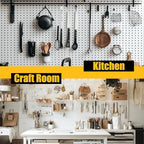 Spampur Peg Board, 8 Pack Metal Pegboard Panels - Image 9