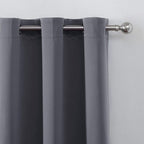 LEMOMO Grey Thermal Blackout Curtains/38 x 63 Inch/Set of 2 Panels Room - Image 7