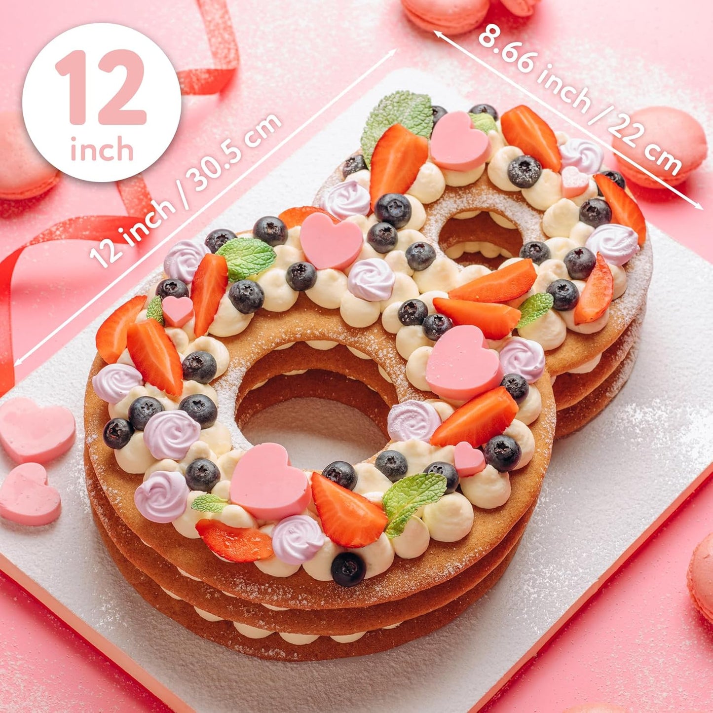 Cake Stencils (10 inch Numbers + 50bags)