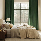 NICETOWN Green Velvet Curtains 84 inches - Image 3