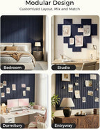 Aothia 12-Pack Felt Bulletin Board Tiles 48"x36", Modular Pin Board - Image 4